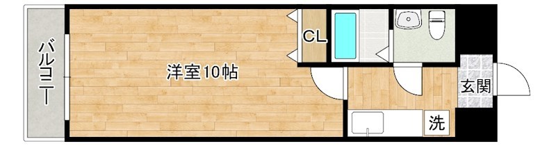 エル片野Ⅱ 406号室 間取り