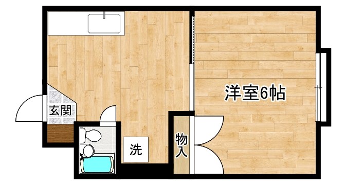 ホワイトプラザ中原2   305号室 間取り