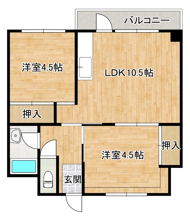 ｅ－ｌｕｘ１（イーラックスワン） 606号室 間取り
