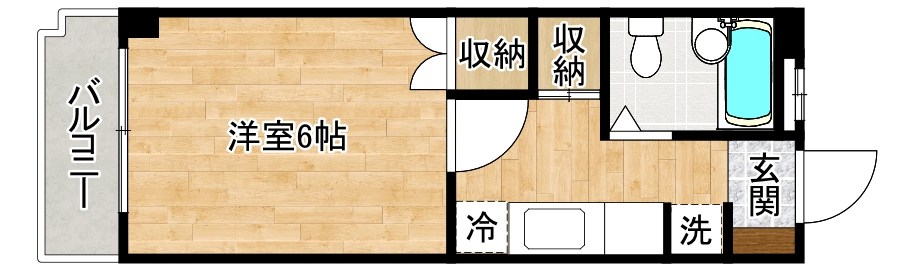 プレアール南小倉 504号室 間取り