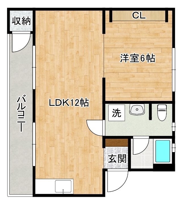 REGIS南丘 203号室 間取り