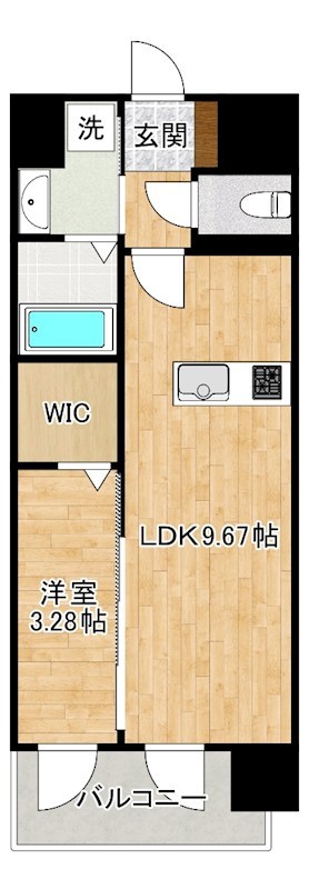 KSK南小倉コアプレイス   403号室 間取り