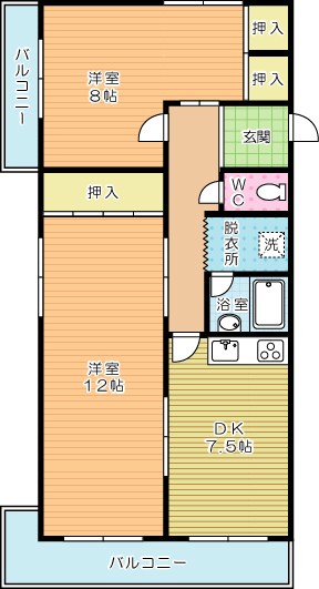メゾンひらの 303号室 間取り
