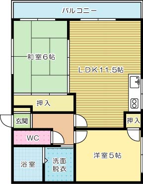 アークヒルズ志井 206号室 間取り