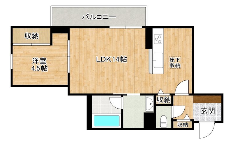 ｖｉｖａｃｅ日明  303号室 間取り