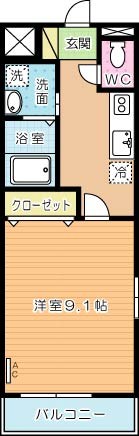 Crecia　M（クレシア　エム） 201号室 間取り