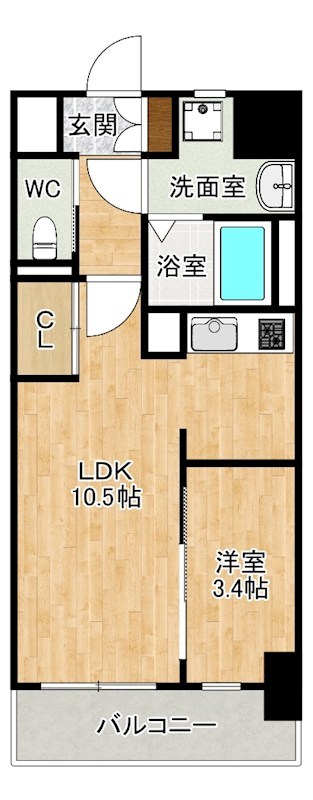 THE APARTMENT開（ジ アパートメントカイ） 102号室 間取り