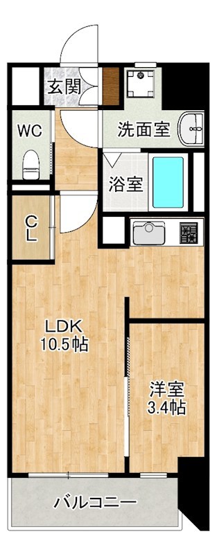 THE APARTMENT開（ジ アパートメントカイ） 105号室 間取り