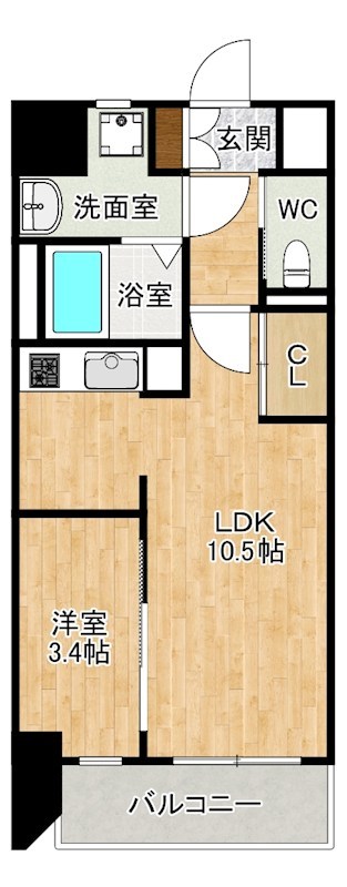 THE APARTMENT開（ジ アパートメントカイ） 201号室 間取り