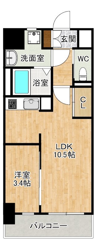THE APARTMENT開（ジ アパートメントカイ） 203号室 間取り
