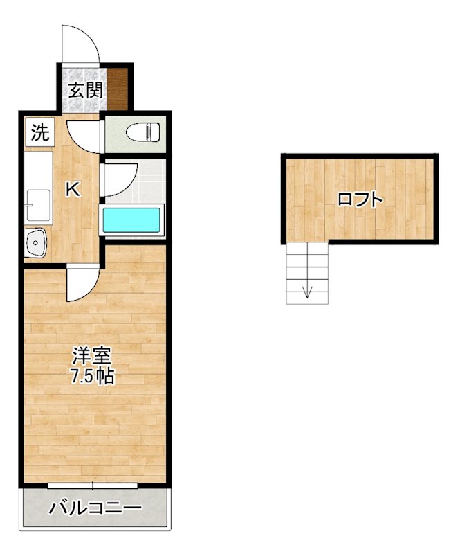 ヒロビルディング 603号室 間取り