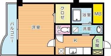 ボニート到津 101号室 間取り