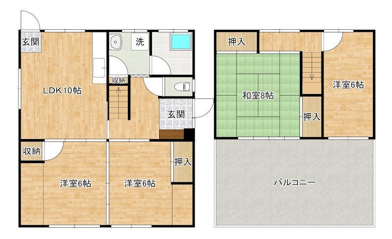 下城野戸建 間取り