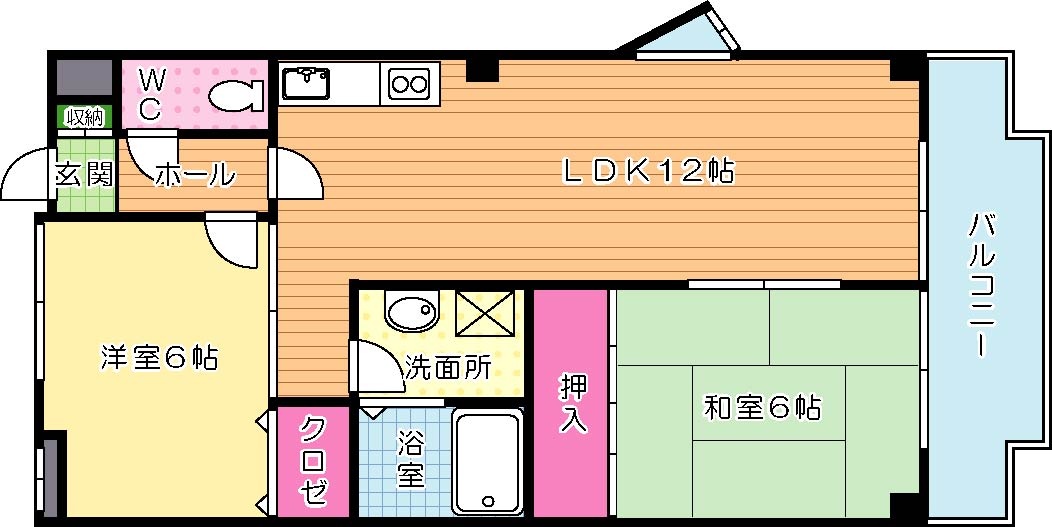 クレベール社ノ木 803号室 間取り