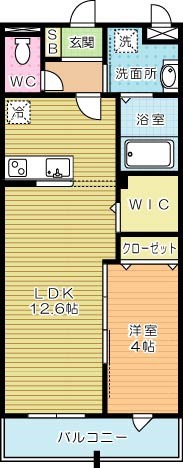 ミーナ白銀 404号室 間取り