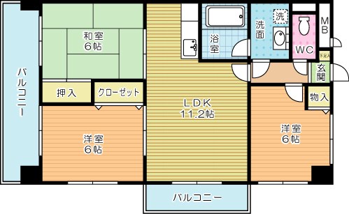 ソフィア 404号室 間取り
