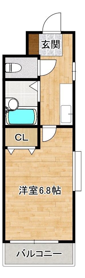 シャトレ柳町Ⅰ 207号室 間取り