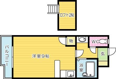 アーバンポート小倉北 401号室 間取り