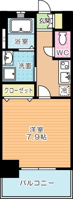 内山神岳ビル 503号室 間取り