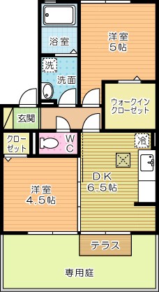 サンクラーズメゾン　Ａ棟  101号室 間取り
