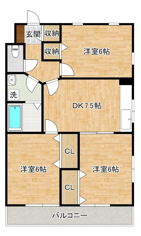 ロージュマン真鶴 203号室 間取り