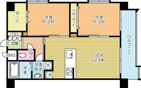 ザ・レジデンス香春口三萩野駅前 1101号室 間取り