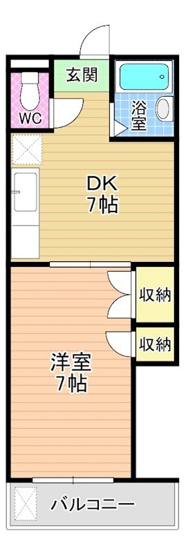 ハイツフクダ  303号室 間取り