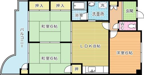 グッタープラッツ緑ヶ丘１番館 401号室 間取り