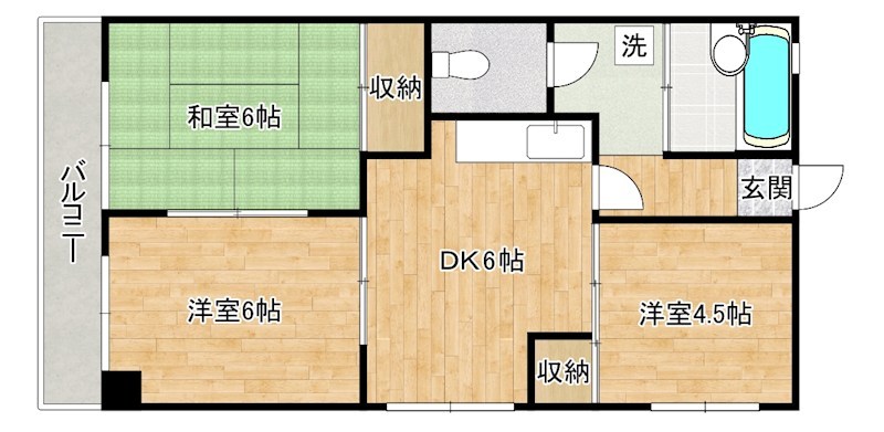 渡辺興産ビル  601号室 間取り