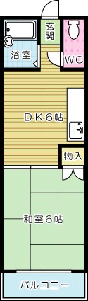 朝日ハイツ 303号室 間取り