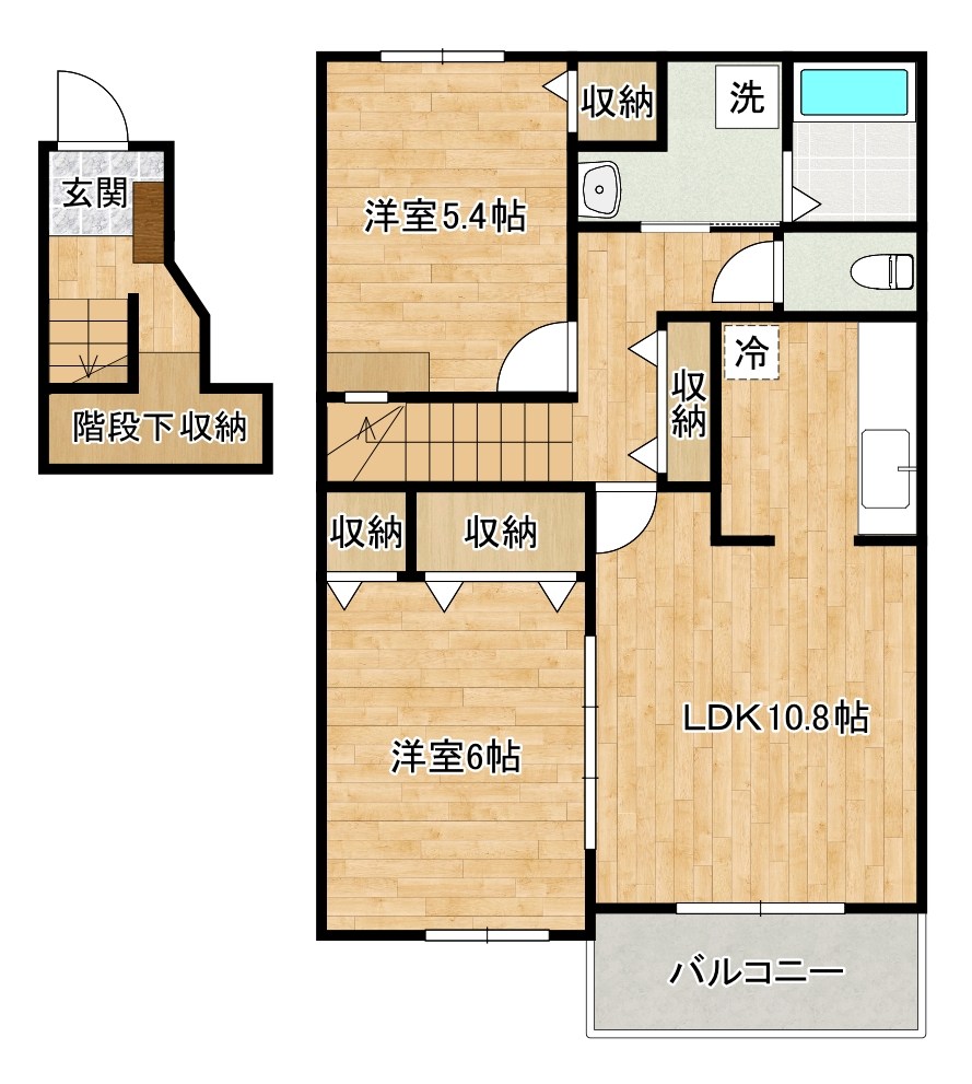 ヴィオラＭ 202号室 間取り