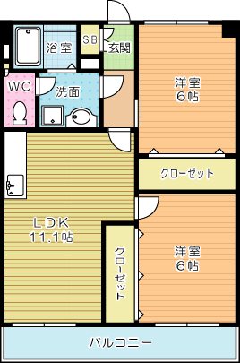 フェルト７２７ 305号室 間取り