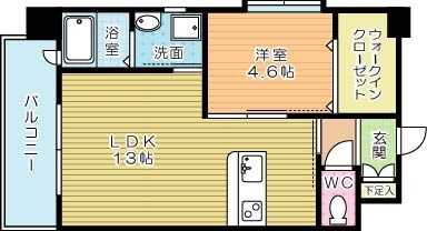 アクシオ三萩野 604号室 間取り