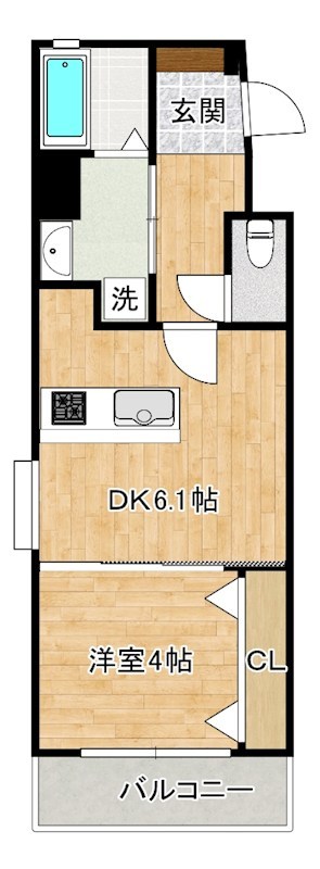 アルゴヴィラージュ中井  207号室 間取り