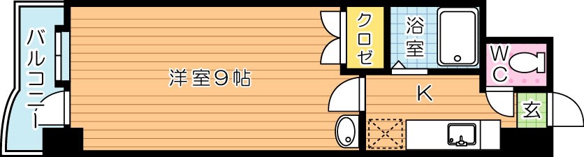 アルゴヴィラージュ八幡駅前 702号室 間取り