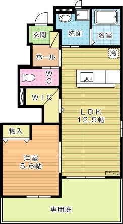 フラワーヒルズ 101号室 間取り