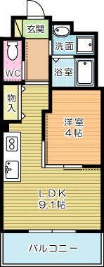 Ｕｎｉｖａｌｙ芙蓉王 間取り