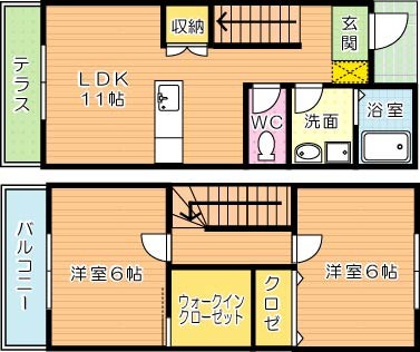 ソレイユ下原町Ⅱ 間取り