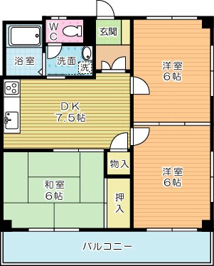 チェリー安部山　 間取り