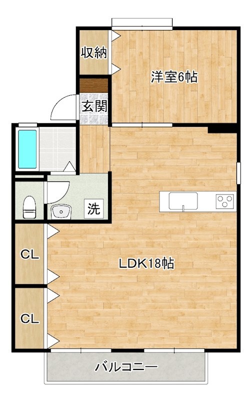 セジュール朽網　Ｂ棟 間取り