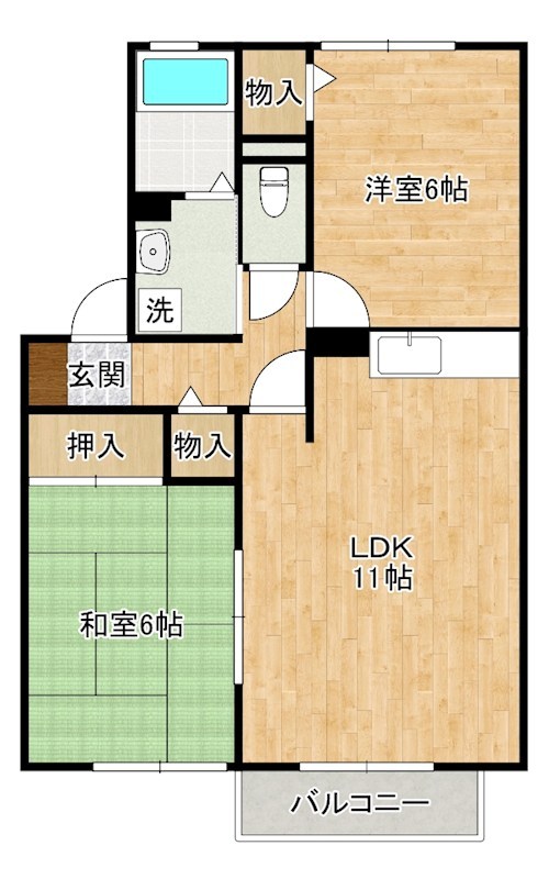 セジュール福西 間取り