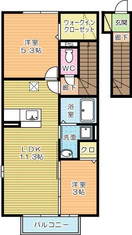 ラシーヌＹｕｇａｗａ　B棟 間取り