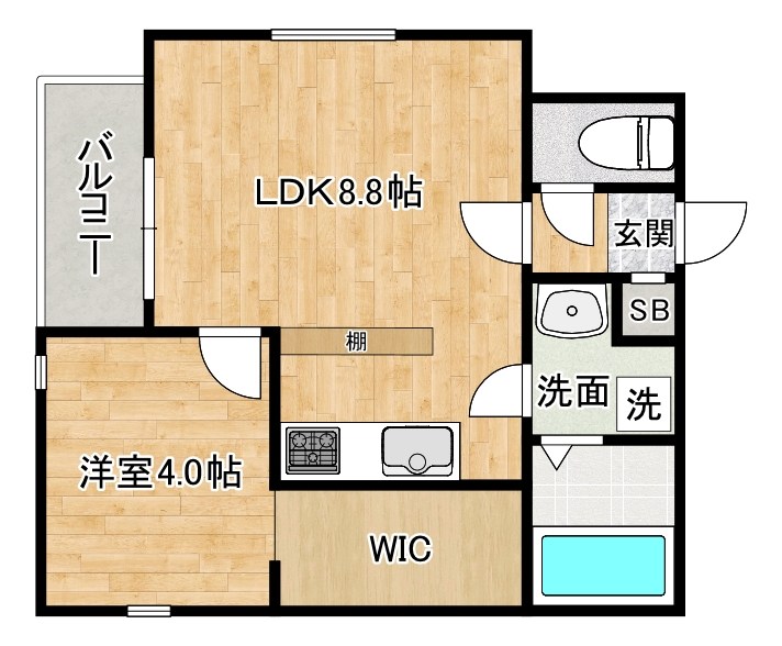 ビブレ九工大前 間取り