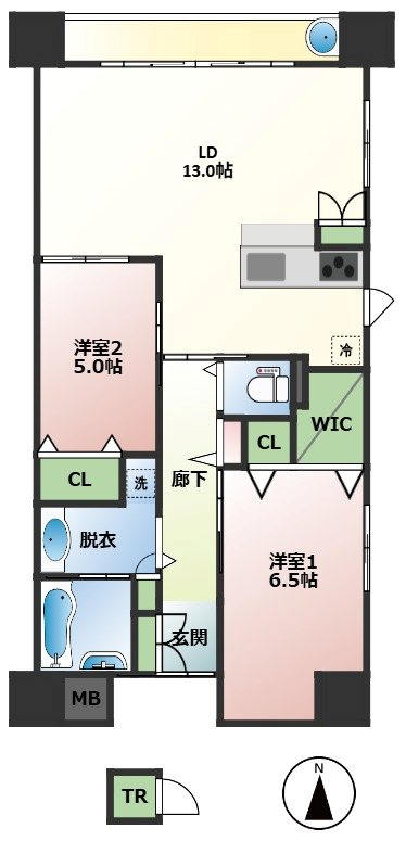 グレースオークス岡山 間取り