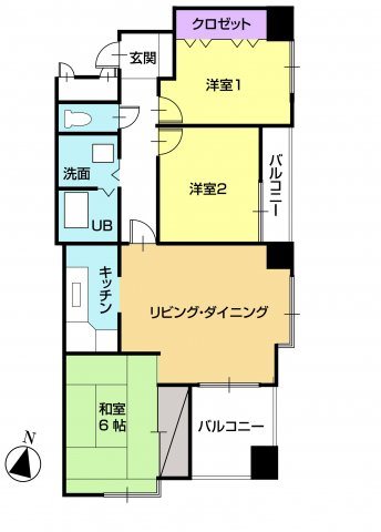 シティウエストコート 間取り