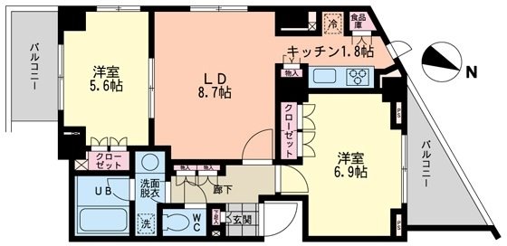 エスティメゾン哲学堂 間取り