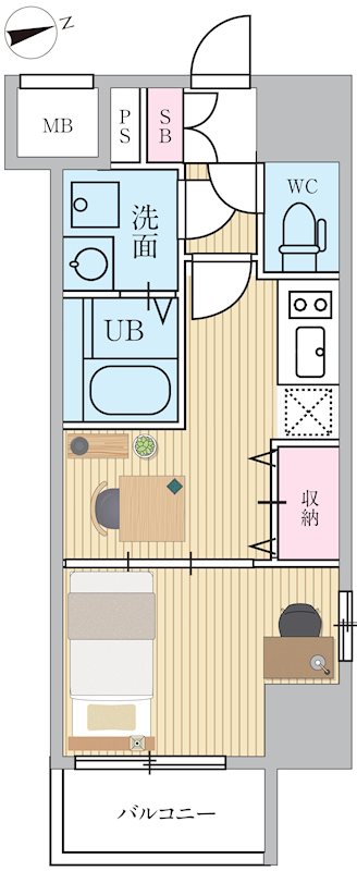エスティメゾン門前仲町 間取り