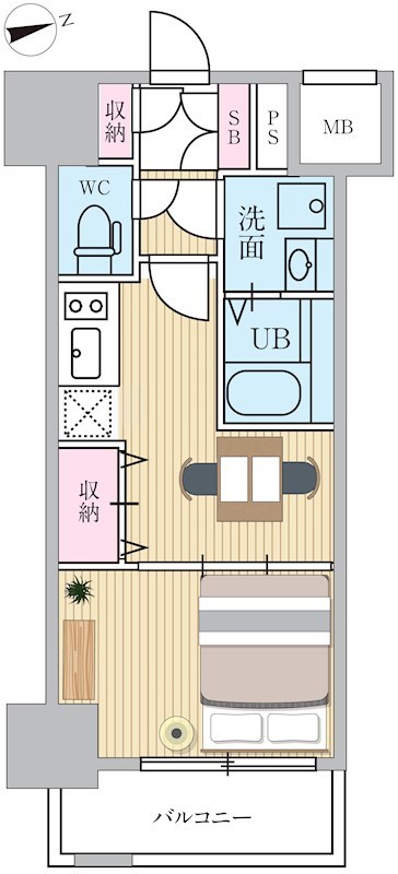 エスティメゾン門前仲町 間取り