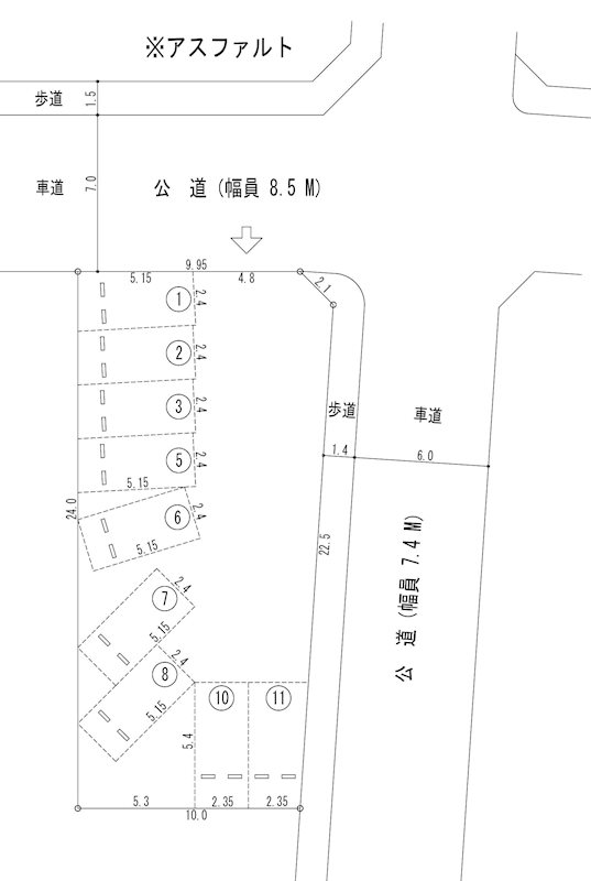 長月第1パーキング(N103) 間取り