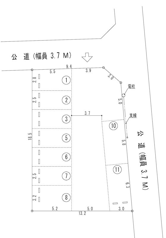 西屋敷駐車場(N160) 間取り